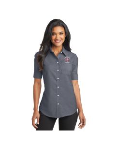 Port Authority® Ladies Short Sleeve SuperPro™ Oxford Shirt