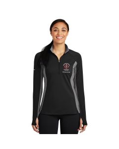 Sport-Tek® Ladies Sport-Wick® Stretch Contrast 1/2-Zip Pullover